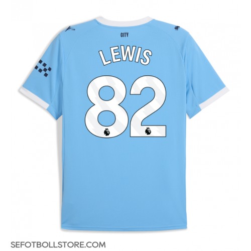 Manchester City Rico Lewis #82 Replika Hemmatröja 2025-26 Kortärmad